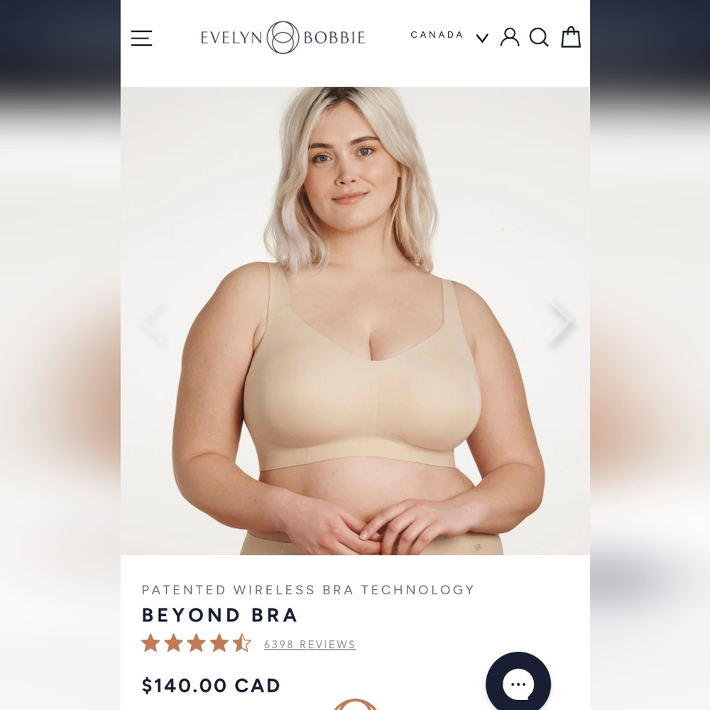 Evelyn & Bobbie "The Beyond Bra" - SIZE XL